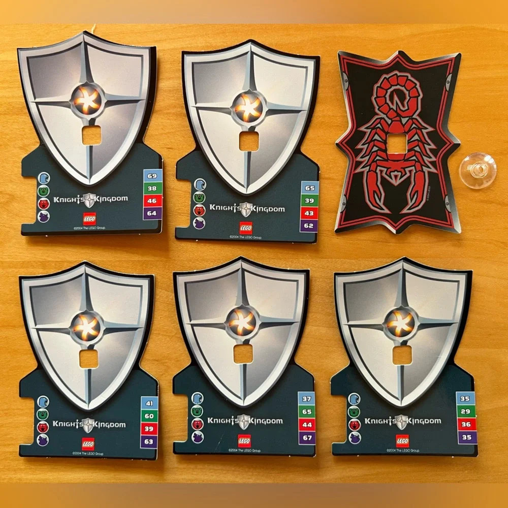 ⚔️Knights' Kingdom 8786 Vladek Complete Figure & Cards 37 40 42 Canister LEGO🛡️